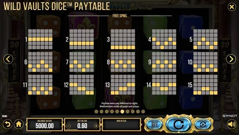 Wild Vaults Dice - หน้าจอ Card Gamble พร้อมการคูณสองเท่าตามสีของไพ่